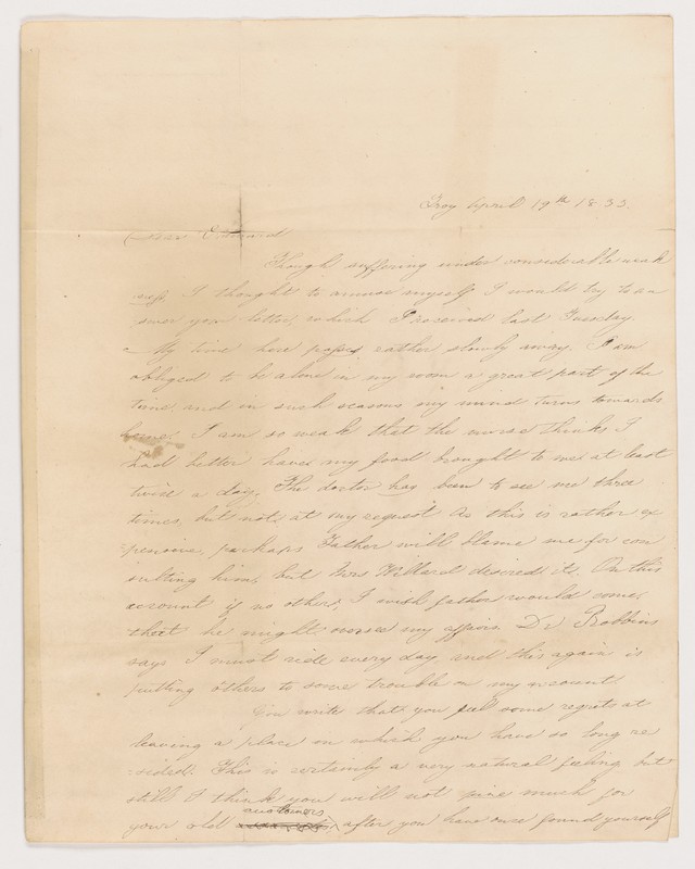 1833.04.19 - Mary D. Huntington to Edward P. Huntington, Apr 19, 1833